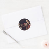 Sticker Rond Ecriture De Saint Jérôme Par Michelangelo Merisi D (Enveloppe)