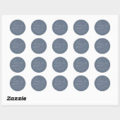 Sticker Rond Écriture Moderne Love Is Sweet Mariage (Feuille)