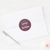 Sticker Rond Écriture Plum Mariage (Enveloppe)
