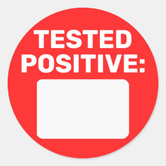 Sticker Rond Écriture positive de la vidéo