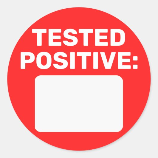 Sticker Rond Écriture positive de la vidéo (Devant)