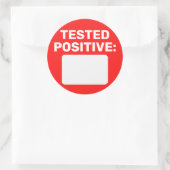 Sticker Rond Écriture positive de la vidéo (Sac)