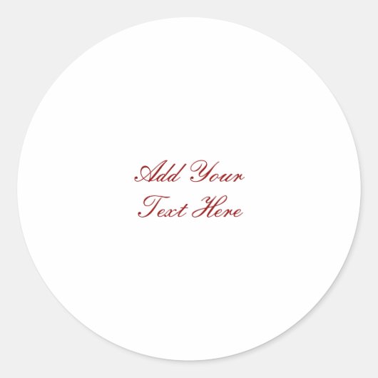 Sticker Rond Écriture professionnelle ajouter du texte moderne (Devant)
