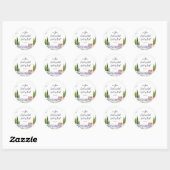 Sticker Rond Écriture Psaume 25:1, J'ai mis My Trust Bluebird A (Feuille)