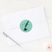 Sticker Rond Écrivez ! Encre de recouvrement pour les écrivains (Enveloppe)