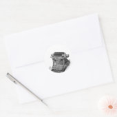 Sticker Rond Écrivez votre propre histoire (Enveloppe)