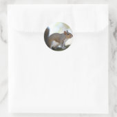 Sticker Rond Écureuil Brown (Sac)