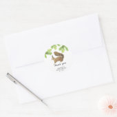 Sticker Rond Écureuil - merci (Enveloppe)