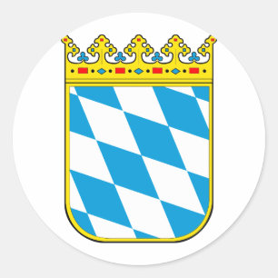 Sticker Rond Écusson de Bavière