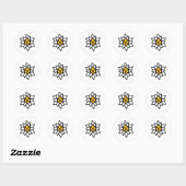 Sticker Rond Edelweiss (Feuille)