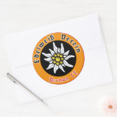 Sticker Rond edelweiss verein vernon ct (Enveloppe)