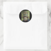 Sticker Rond Edgar Allan Poe (Sac)