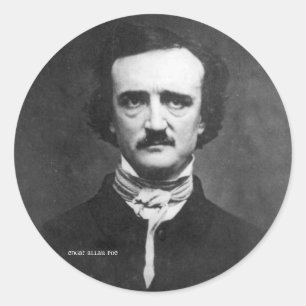 Sticker Rond Edgar Allan Poe