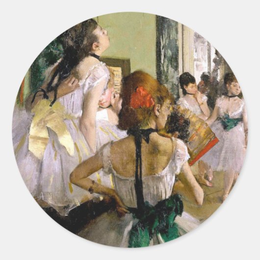 Sticker Rond Edgar Degas La Classe Danse (Devant)