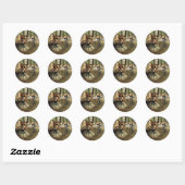 Sticker Rond Edgar Degas La Classe de Danse (Feuille)