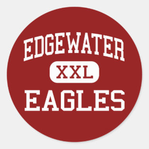 Sticker Rond Edgewater - Eagles - Lycée - Orlando Floride