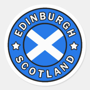 Sticker Rond Edimbourg Écosse