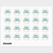 Sticker Rond Editable Chaos Organizer School (Feuille)