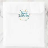 Sticker Rond Editable Chaos Organizer School (Sac)
