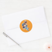 Sticker Rond Édition Chibi Baseball - Réception en saut (Enveloppe)