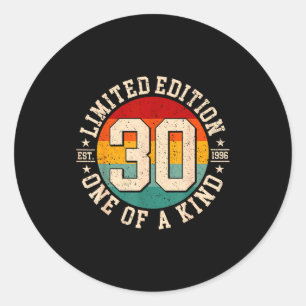 Sticker Rond édition limitée 30 ans vintage 1996 30ème