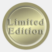 Sticker Rond Edition limitée Faux Gold (Devant)