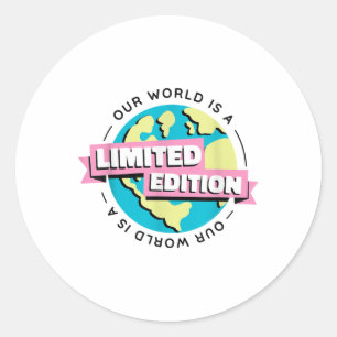 Sticker Rond Edition limitée Notre protection De l'environnemen