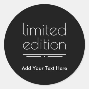 Sticker Rond Édition limitée - vous êtes un d'une sorte