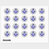 Sticker Rond Édition maçonnique (Feuille)
