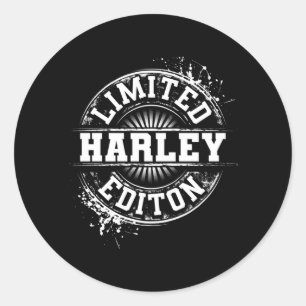 Sticker Rond Édition Mensonge Harley Drôle Nom Personnalisé Bla