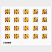 Sticker Rond Édition vidéo amour (Feuille)