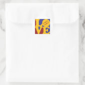 Sticker Rond Édition vidéo amour (Sac)