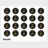 Sticker Rond Edmund Fitzgerald, Remember The Fitz Great Lakes M (Feuille)