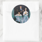 Sticker Rond Edouard Manet - Balcon / Le Balcon (Sac)