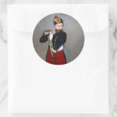 Sticker Rond Edouard Manet - Le Fifer / Jeune Flutiste (Sac)
