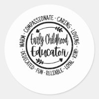 Éducateur de la petite enfance minuscule enseignan
