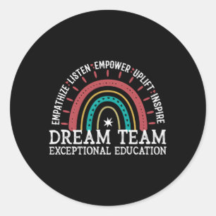 Sticker Rond Éducation exceptionnelle Enseignement spécial Ense
