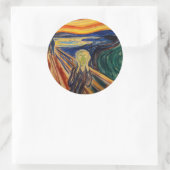 Sticker Rond Edvard Munch - Le cri 1910 (Sac)