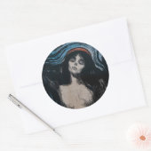 Sticker Rond Edvard Munch - Madonna Lithographie (Enveloppe)