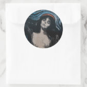 Sticker Rond Edvard Munch - Madonna Lithographie (Sac)