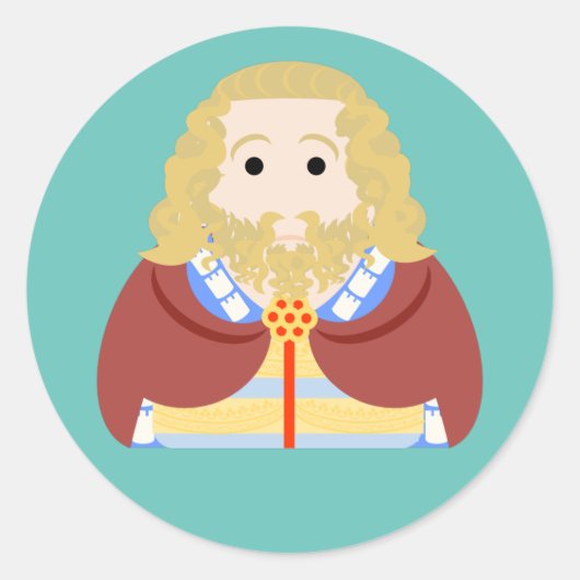 Sticker Rond Edward II d'Angleterre (Devant)