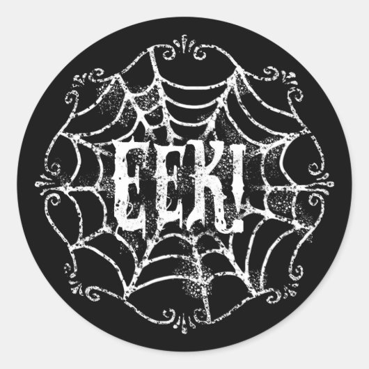 Sticker Rond EEK Cobweb (Devant)