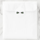 Sticker Rond Eerie Green Eyes (Sac)