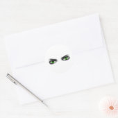 Sticker Rond Eerie Green Eyes (Enveloppe)