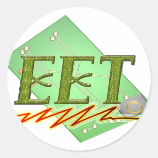 STICKER ROND EET - LOGO DE LA COMMISSION DES CIRCUITS TECHNIQUE (Devant)