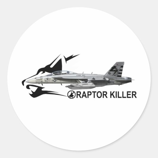 Sticker Rond EF-18G Growler (Devant)