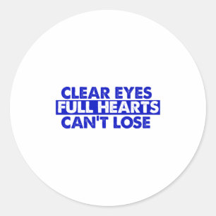 Sticker Rond Effacer les yeux Plein coeur ne peut pas perdre Pr