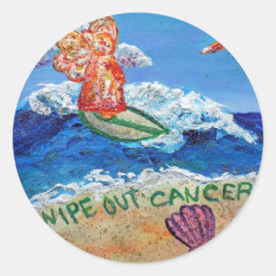 Sticker Rond Effacer l'indicateur de cancer