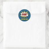 Sticker Rond Effet audio comique Pow (Sac)