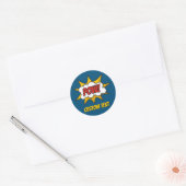 Sticker Rond Effet audio comique Pow (Enveloppe)